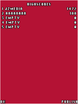 Таблица рекордов
